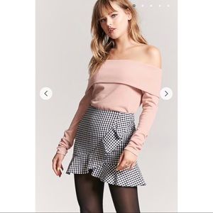 Fold-Over Off-The-Shoulder Top